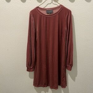 Anthropologie Sunday In Brooklyn Velvet Shift Dress sz S